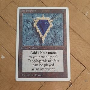 Magic the Gathering Mox Sapphire proxy card